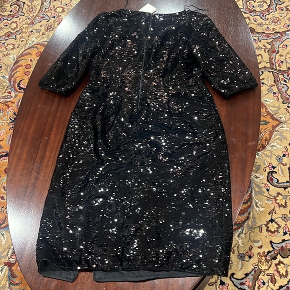 Hugo Boss woman black sequin dress size 10 - Picture 7 of 11